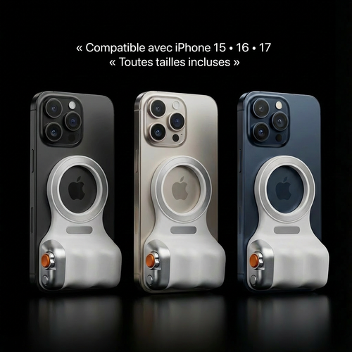 Accessoire photo magnétique pour iPhone – prise en main pro