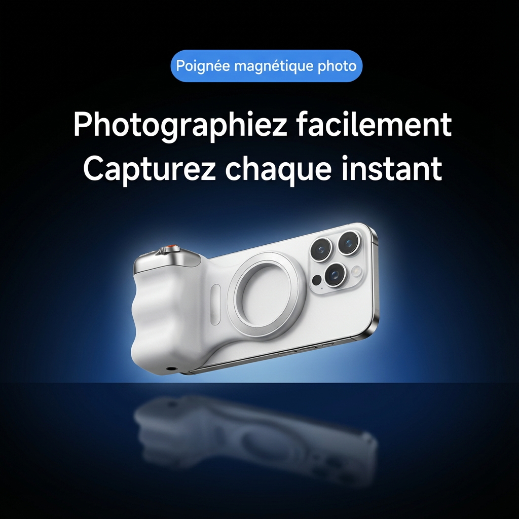 Accessoire photo magnétique pour iPhone – prise en main pro